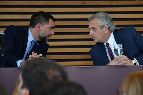 Facundo Leal, junto al expresidente Alberto Fernández. Facundo Leal, junto al expresidente Alberto Fernández.