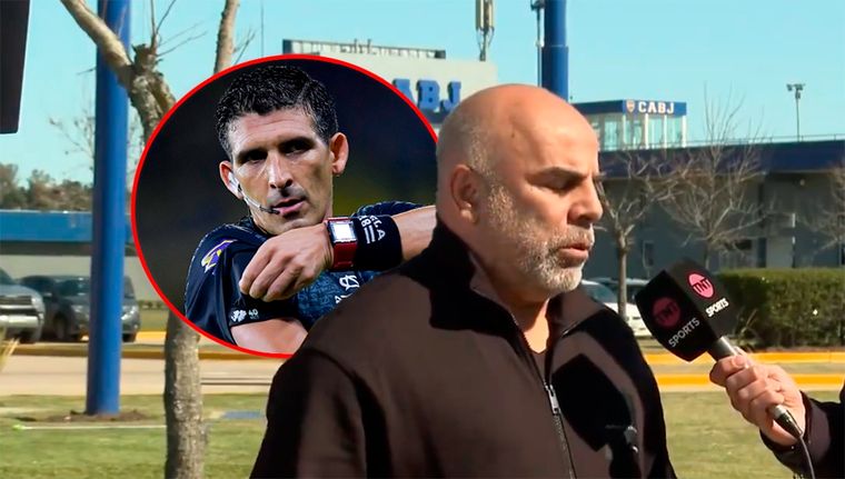 El Chicho Serna apuntó contra Andrés Merlos. Foto: Captura TNT Sports y archivo