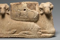 Vasija sostenida por dos arietes, 2600 a 2500 a. C. Foto: Dpa. Vasija sostenida por dos arietes, 2600 a 2500 a. C. Foto: Dpa.