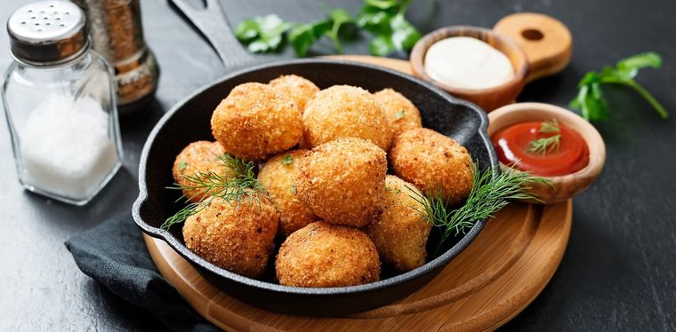 Sorprende a tus seres queridos con estas sabrosas croquetas de batata Foto: Shutterstock