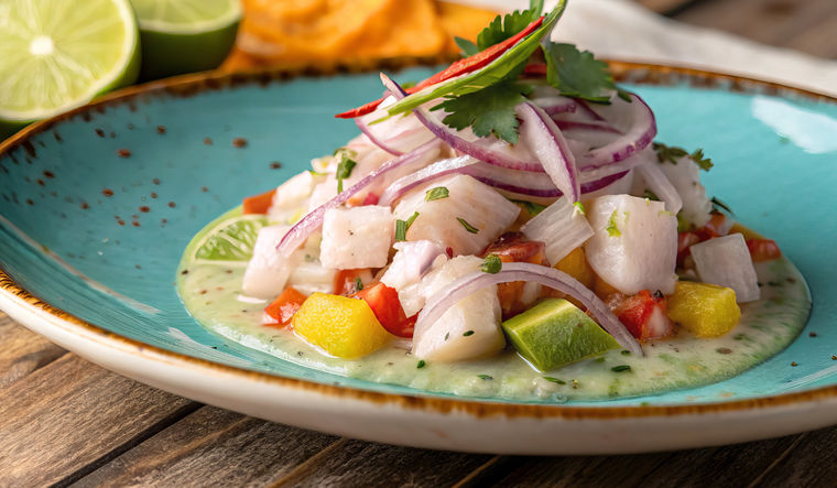 Verano colorido, un ceviche delicioso y perfecto Verano colorido, un ceviche delicioso y perfecto