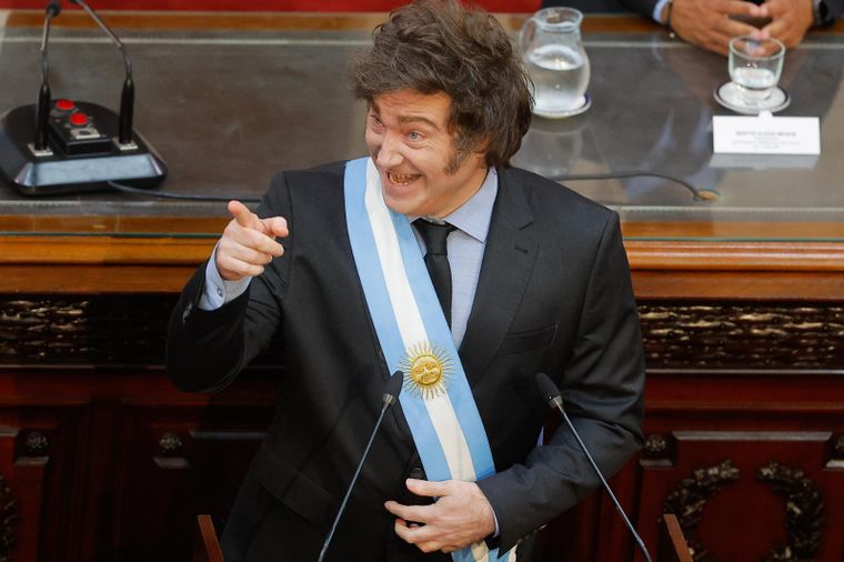 Javier Milei dará inicio a las sesiones ordinarias en el Congreso por tercera vez. Foto: EFE