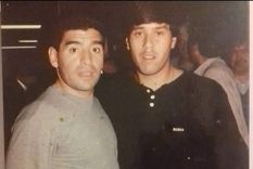 Maradona y el Bocha Ramírez Foto: Pasión Futsal