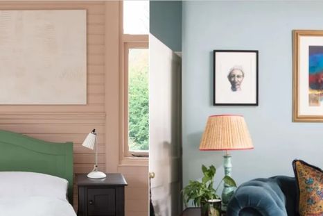 Desde la combinación de suaves tonos neutros con el verde natural hasta el clásico azul marino con un blanco nítido, muchas combinaciones de colores generan una sensación de descanso en toda la casa. Foto: Vaughan Design & Development/Chris Snook, Farrow & Ball/French + Tye, Matthew Williamson/Cassie Nicholas