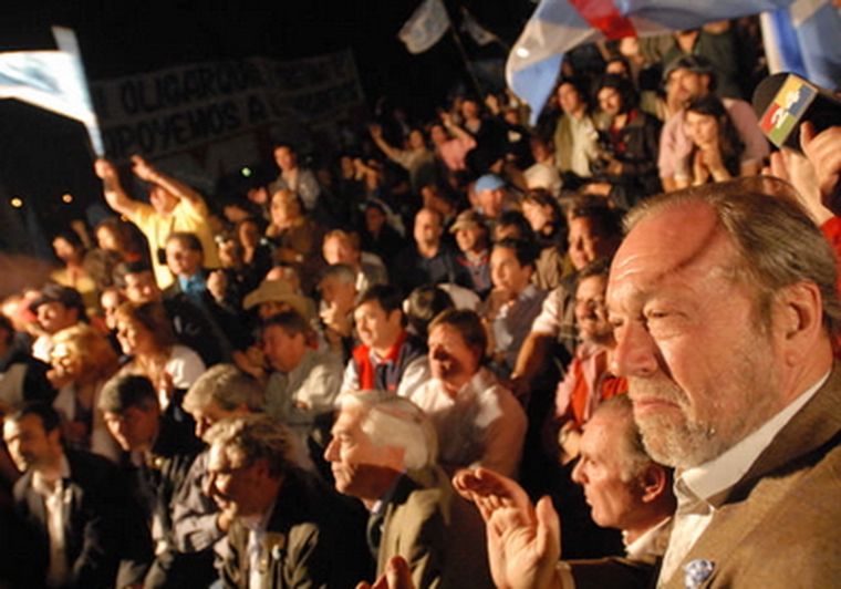 Los productores rurales festejaron el resultado de la votación. Foto: Télam