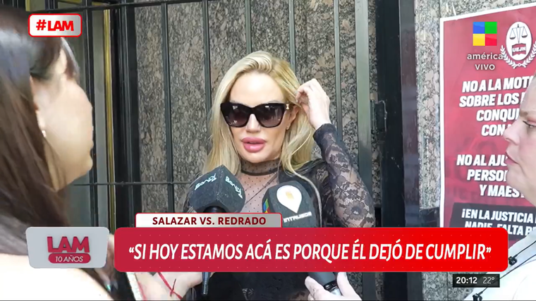 Luciana Salazar no dudó en apuntar contra Martín Redrado. Foto: captura de video / América TV. Luciana Salazar no dudó en apuntar contra Martín Redrado. Foto: captura de video / América TV. 