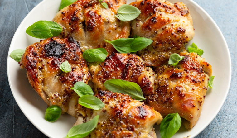 Prepará el pollo frío con mostaza más rico.