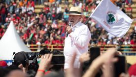 El presidente brasileño en el acto celebrado en San Pablo.