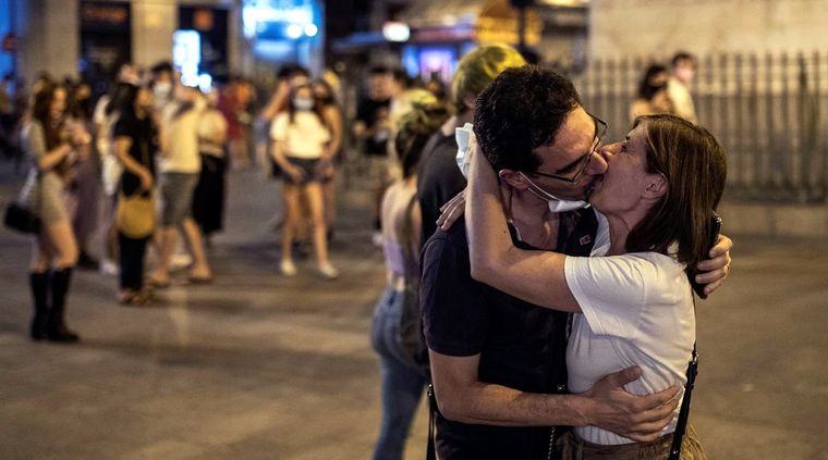 España saldrá a la calle sin mascarillas. Foto: Telemadrid.