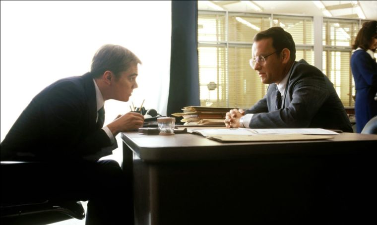 Leonardo DiCaprio y Tom Hanks protagonizan esta película de drama de Steven Spielberg Foto: Dreamworks.