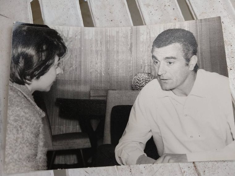 Marta Noce entrevistando al inolvidable Amadeo Carrizo