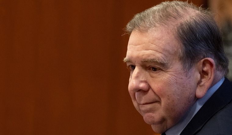 El líder opositor venezolano, Edmundo González, durante el evento en España. Foto: Dpa.