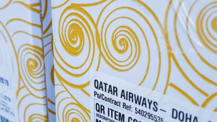 El despacho listo hacia Qatar