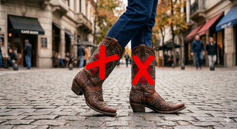Adiós a las botas texanas. Fuente. IA Gemini.
