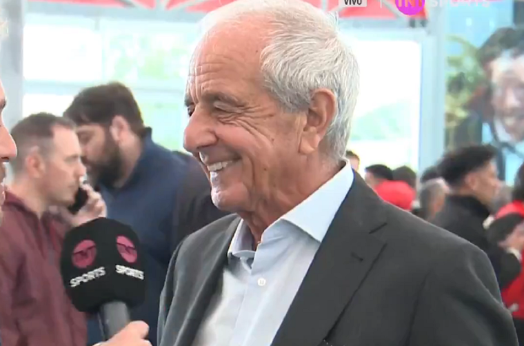 El expresidente habló en la presentación del DT. Foto: Captura