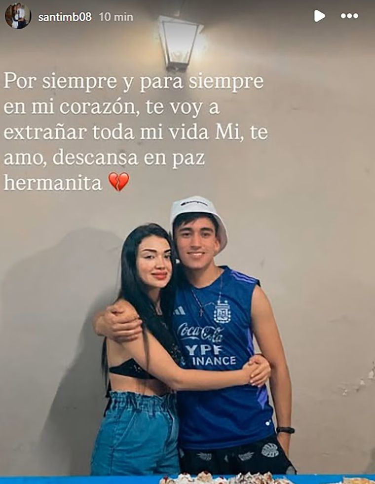 La despedida de Santiago a su hermana Narela Barreto, hallada sin vida este jueves en Los Ángeles. La despedida de Santiago a su hermana Narela Barreto, hallada sin vida este jueves en Los Ángeles.