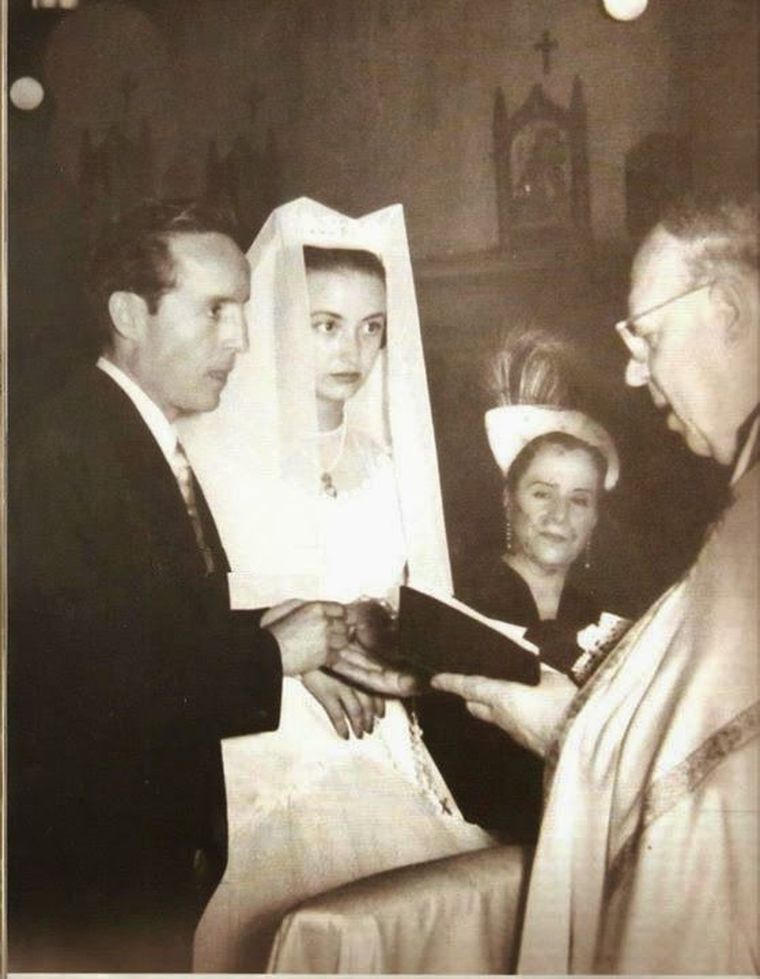 Chespirito y su primera esposa.