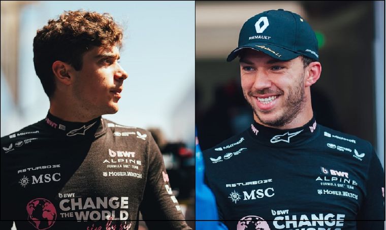 Franco Colapinto y Pierre Gasly, dos realidades muy distintas en Alpine