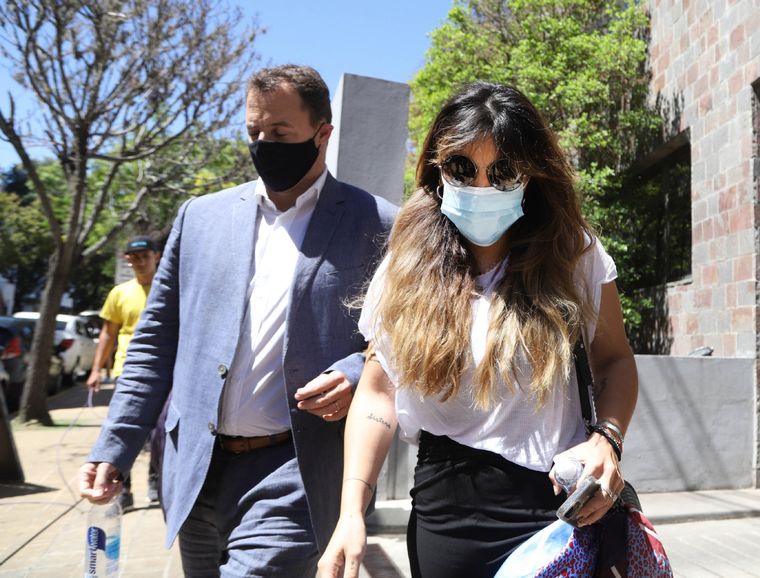 Gianinna llegando a declarar. Foto: EFE
