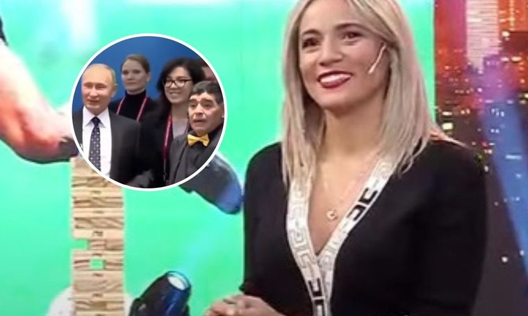 Rocío Oliva recordó cuando Diego Maradona dejó plantado a Vladímir Putin La última pareja de El Diez estuvo de invitada en La Noche del Domingo