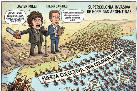 Giro copernicano en la gestión del presidente Milei con Diego Santilli como Jefe de Gabinete. Y lo que inspiraron las hormigas argentinas. Giro copernicano en la gestión del presidente Milei con Diego Santilli como Jefe de Gabinete. Y lo que inspiraron las hormigas argentinas.