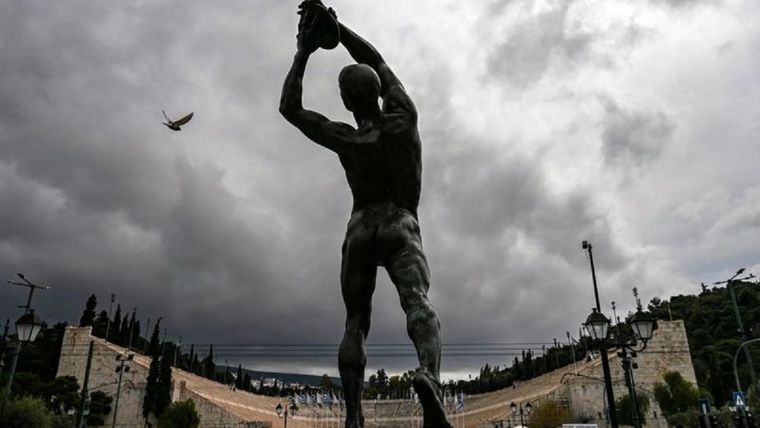 La competencia desnuda fue muy popular en la Antigua Grecia, vista como un tributo a los dioses. Foto: GETTY IMAGES
