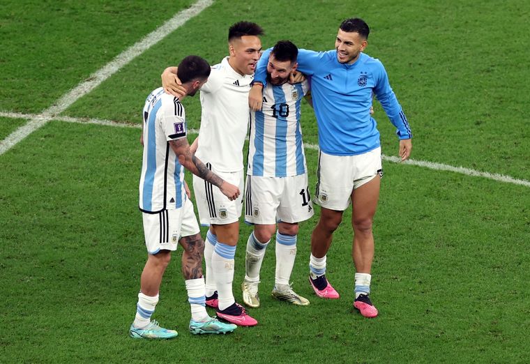 Messi tuvo una celebración medida en el pase de Argentina a la final de Qatar 2022. Foto: EFE