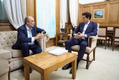 Eduardo Wado de Pedro se reunió este martes con su sucesor en el cargo, Guillermo Francos Foto: Prensa Eduardo Wado de Pedro se reunió este martes con su sucesor en el cargo, Guillermo Francos Foto: Prensa