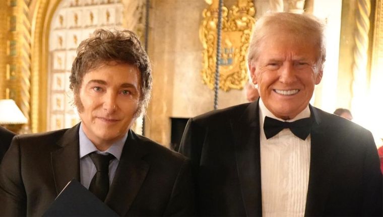 Donald Trump y Javier Milei Foto: Presidencia
