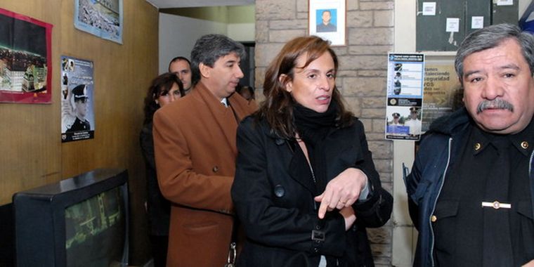 La fiscal Alejandra Obregón y el juez Walter Bento. Foto: Gonzalo Bravo