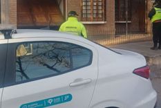 El lugar donde detuvieron a los ladrones, en calle Luis Agote. El lugar donde detuvieron a los ladrones, en calle Luis Agote.