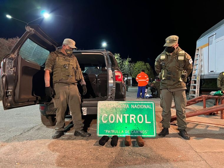 La droga iba oculta en el rodado