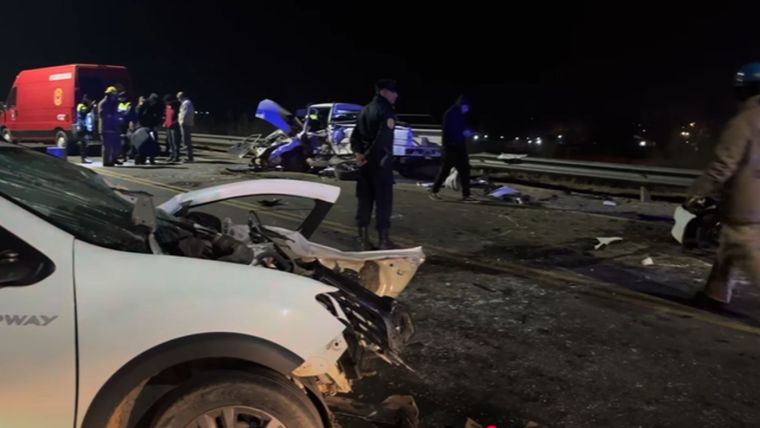 Así terminaron los vehículos involucrados en el accidente triple en Concordia.
