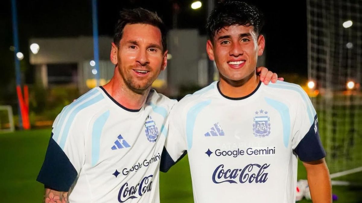 Scaloni destacó a Aranda, la joya de Boca, y lo puso en la misma línea que Mastantuono: 