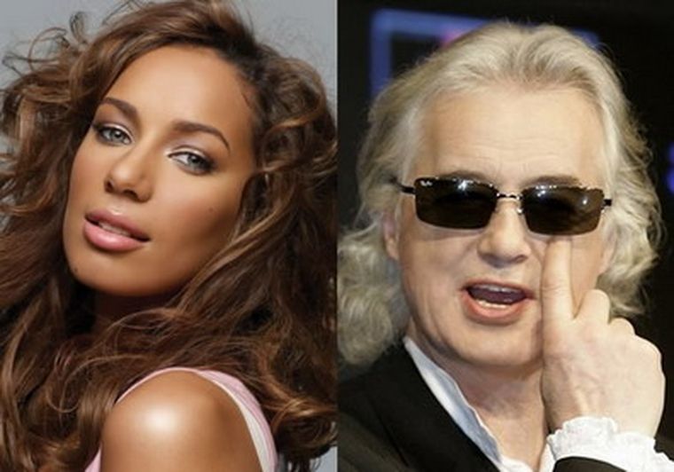 Leona Lewis y Jimmy Page. Foto: Agencias