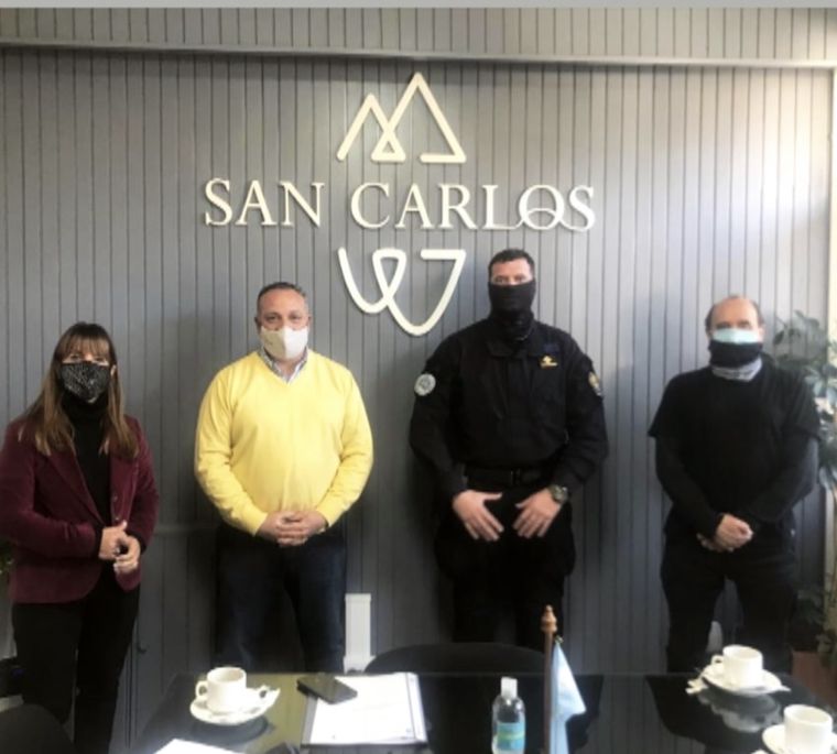 Funcionarios municipales y del IUSP tuvieron una reunión en San Carlos.