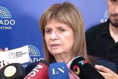 Patricia Bullrich en el Senado.