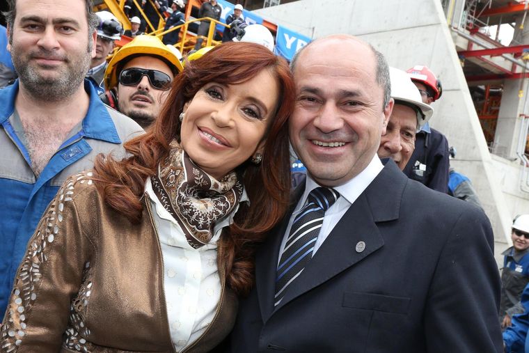 Mario Secco junto a Cristina Fernández de Kirchner