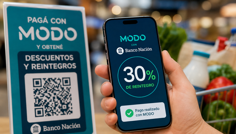 Banco Nación y MODO mantienen beneficios en distintos rubros durante mayo.