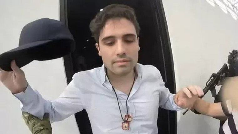 Ovidio Guzmán había sido detenido a comienzos de año tras un intenso tiroteo en Sinaloa. Foto: Gobierno de México