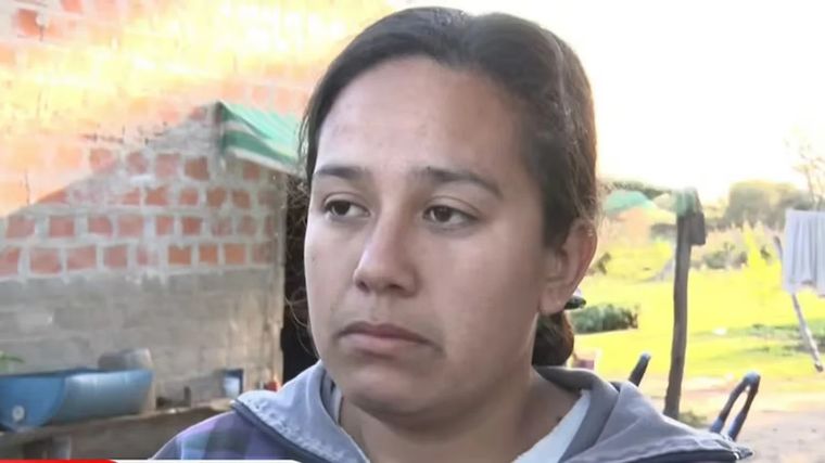 Camila Núñez, prima de Loan Danilo Peña Foto: NA