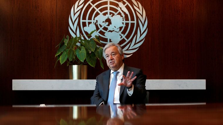 El secretario general de Naciones Unidas, Antonio Guterres. Foto: RT