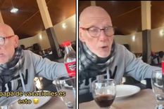 La joven grabó a su papá quejarse por los precios en El Calafate. Foto: Captura del video La joven grabó a su papá quejarse por los precios en El Calafate. Foto: Captura del video