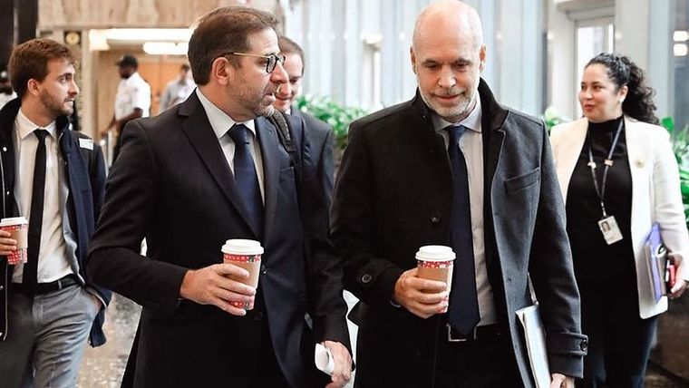 Fernando Straface junto a Horacio Rodríguez Larreta