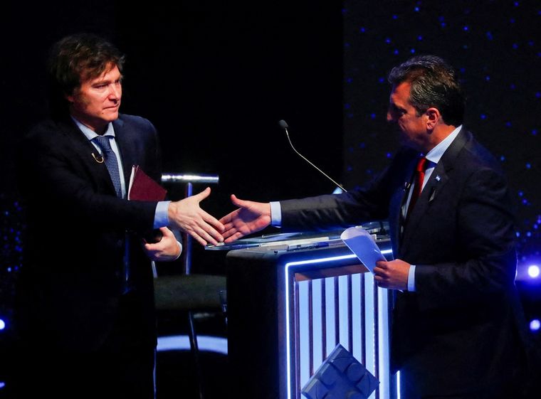 Javier Milei y Sergio Massa recibirán una importante suma en pesos para la campaña Foto: Noticias Argentinas