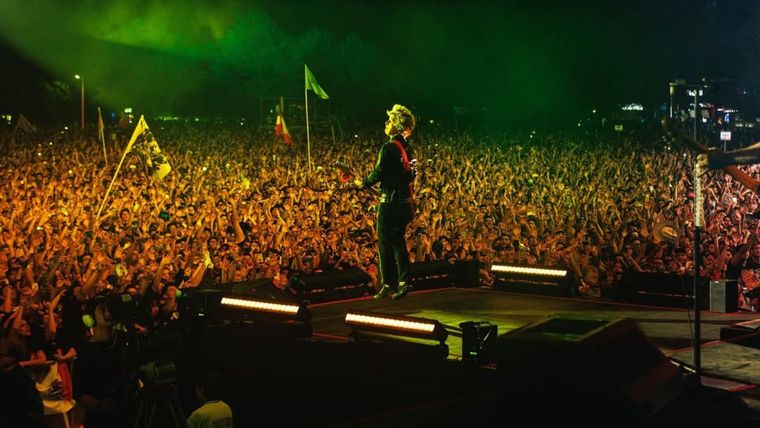 Green Day en multitudinarios conciertos. Green Day en multitudinarios conciertos.