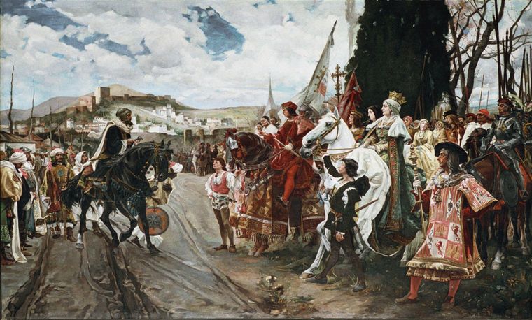 Durante el reinado de los Reyes Católicos, España consiguió reconquistar la península derrotando al último de los reinos musulmanes en Granada.