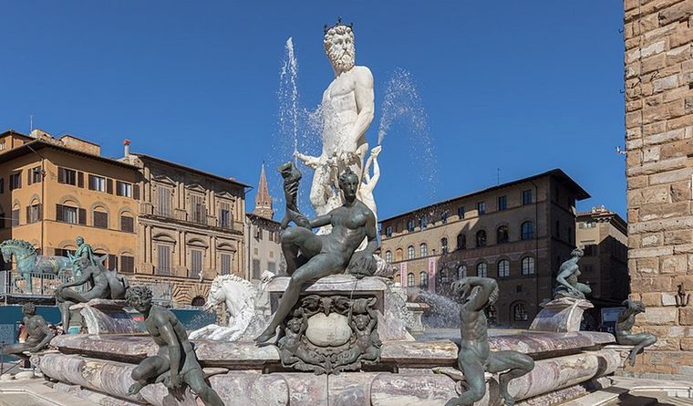 Fuente de Neptuno Florencia Italia La Fuente de Neptuno, en Florencia, Italia. Foto: Wikipedia.
