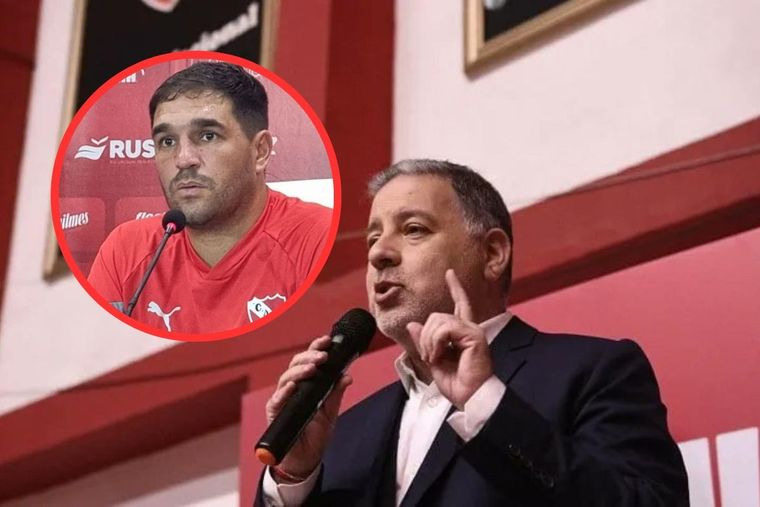 Doman le tiró la pelota a Stillitano de cara al próximo partido de Independiente.