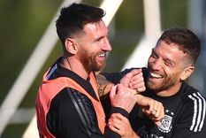 Messi y Papu Gómez, inseparables en la Selección argentina.